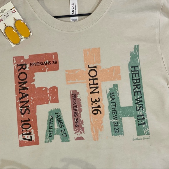 BRAND NEW WITH TAGS Retro Faith and Scriptures Tee - Picture 2 of 2